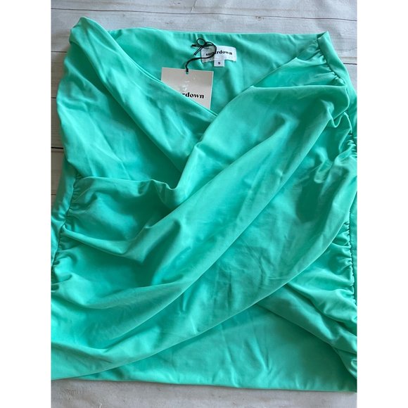 Superdown Lessie V Ruched Mini Skirt Sz Small - Picture 3 of 9